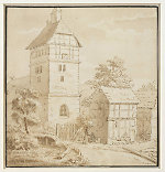Kirche und Gerichtsplatz in Hoheneiche, Zeichnung J.W.Goethe 21.8.1801 Vorschaubild