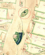 Die Gerichtslinde in Hopfelde auf der Katasterkarte von 1755 Vorschaubild