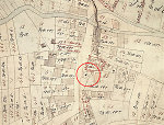 Der Gerichtsplatz in Krauthausen auf der Katasterkarte von 1745 Vorschaubild