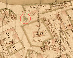 Der Gerichtsplatz in Mecklar auf der Katasterkarte von 1773 Vorschaubild