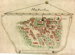 Der Gerichtstisch von Neukirchen in der Karte des Gerichtsgangs von 1764 Vorschaubild