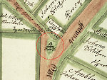 Der Gerichtsplatz in Rotenburg auf dem Riss von 1742 (Detail) Vorschaubild