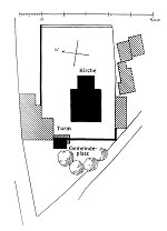 Lageskizze des Gemeindeplatzes in Helsa Vorschaubild