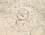 Der Gerichtsplatz in Mosheim auf der Katasterkarte von 1848 Vorschaubild