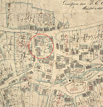 Der Gerichtsplatz von Niedermeiser auf der Katasterkarte von 1767 Vorschaubild