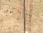 Der Lindenplatz in Oberbeisheim auf der Katasterkarte um 1732 Vorschaubild