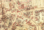 Der Gerichtsplatz in Oedelsheim auf der Katasterkarte von 1775/76 Vorschaubild
