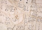 Der Gerichtsplatz in Unhausen auf der Katasterkarte von 1715 (1715) Vorschaubild
