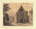 Rathaus mit Linde. Zeichnung von J. A. Müller (1853) Vorschaubild