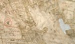 Die alte Gerichtslinde auf dem Stollberg in Fronhausen in der Katasterkarte von 1727 Vorschaubild