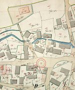 Der Gerichtsplatz in Heubach in der Gemarkungskarte von 1838 Vorschaubild