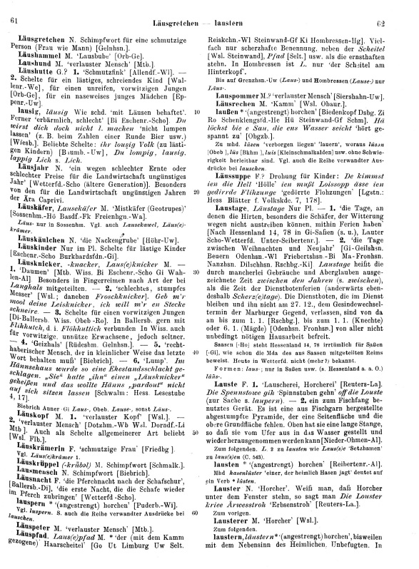 Seitenanzeige: Band 2, Spalten 61–62