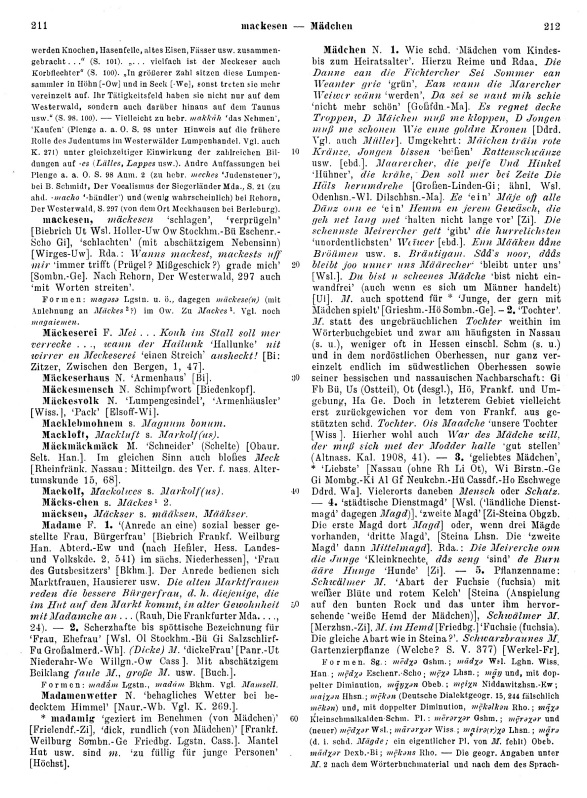 Seitenanzeige: Band 2, Spalten 211–212