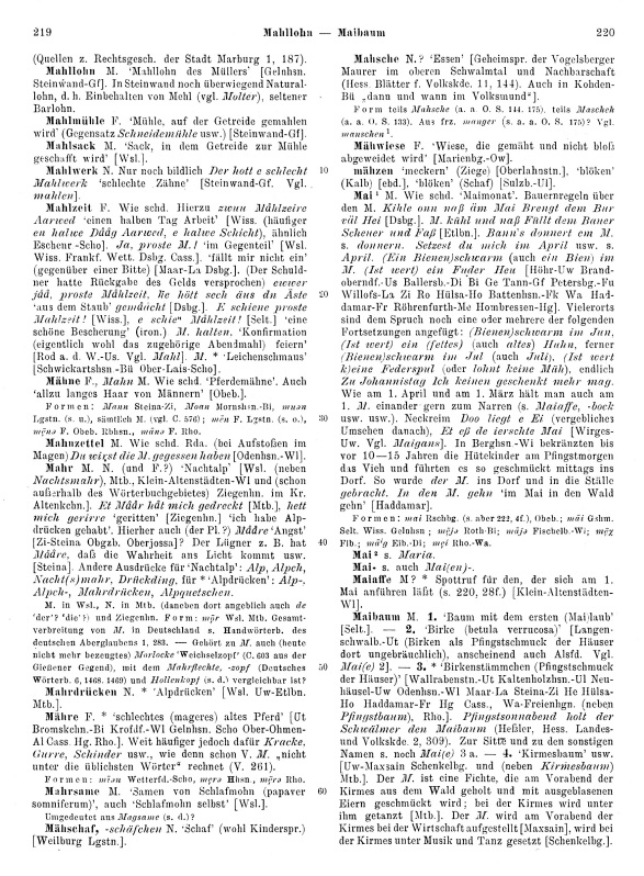 Seitenanzeige: Band 2, Spalten 219–220