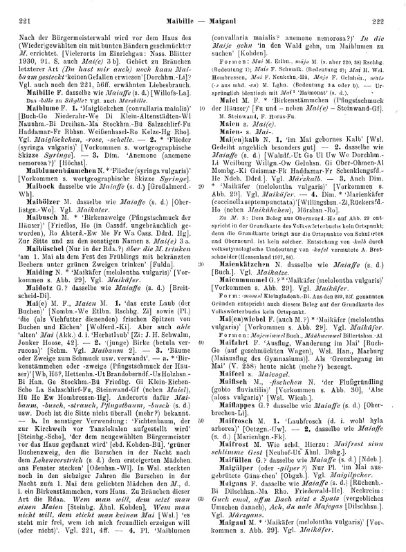 Zum Vergrößern bitte klicken Seitenanzeige: Band 2, Spalten 221–222