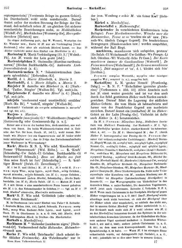 Click to enlarge Page View: Volume 2, Columns 257–258