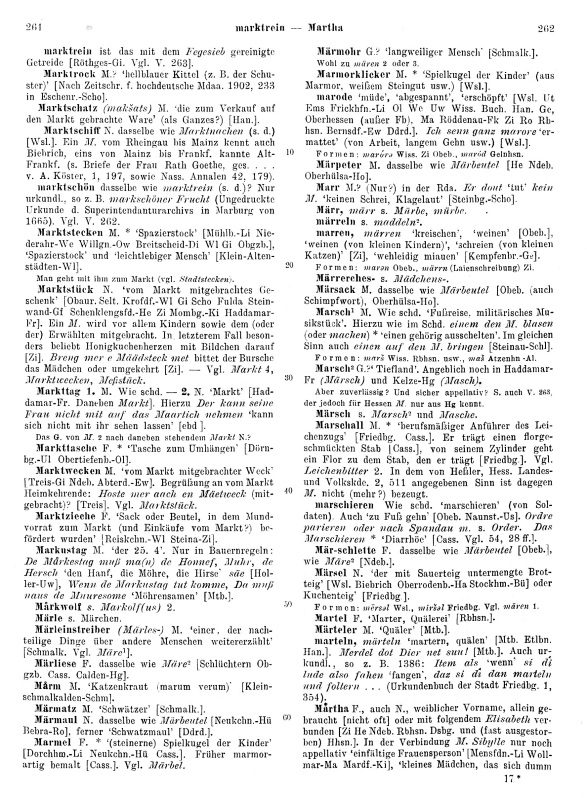 Page View: Volume 2, Columns 261–262