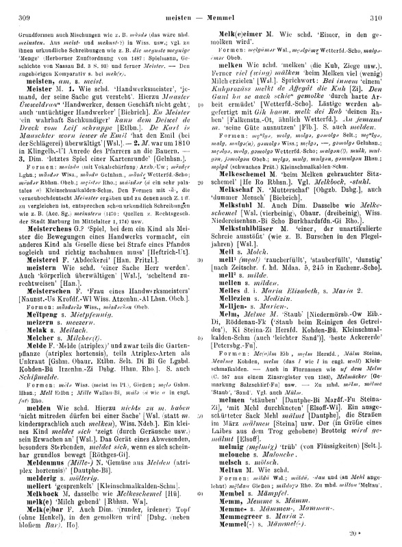 Click to enlarge Page View: Volume 2, Columns 309–310