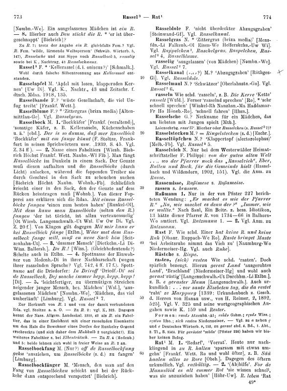 Zum Vergrößern bitte klicken Seitenanzeige: Band 2, Spalten 773–774
