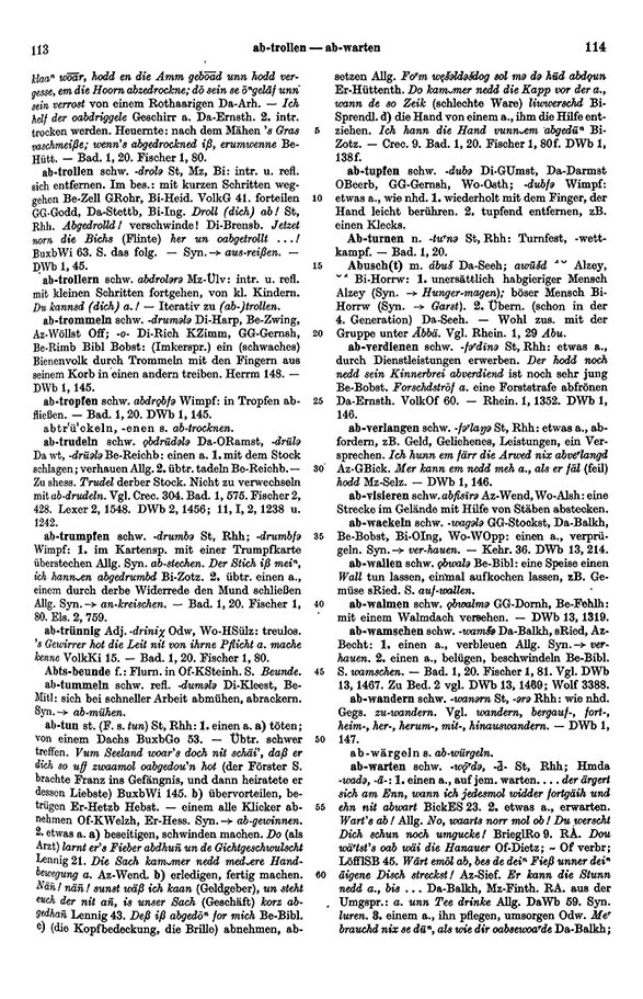Click to enlarge Page View: Volume 1, Columns 113–114
