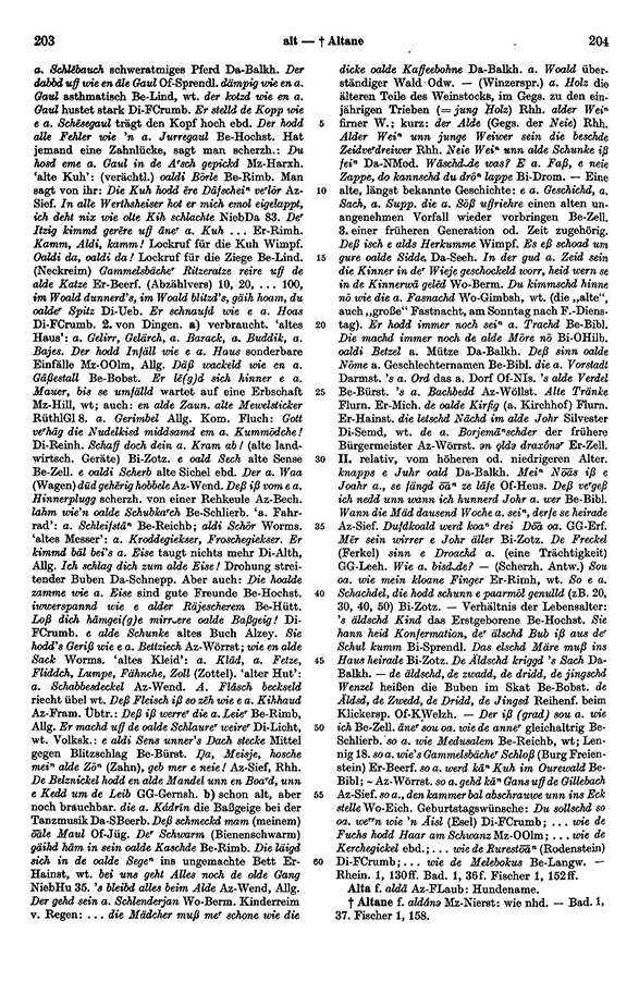 Page View: Volume 1, Columns 203–204