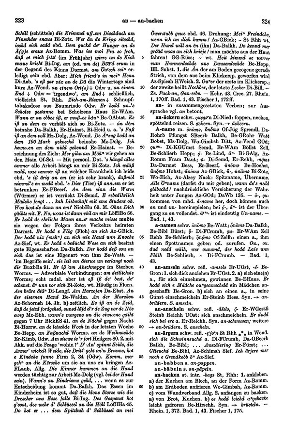 Click to enlarge Page View: Volume 1, Columns 223–224