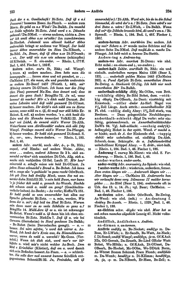 Click to enlarge Page View: Volume 1, Columns 233–234
