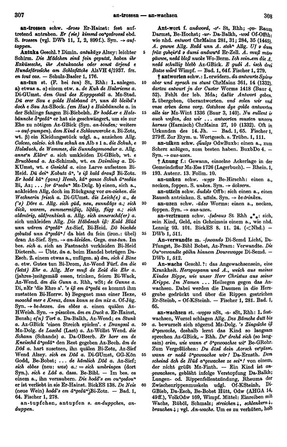 Click to enlarge Page View: Volume 1, Columns 307–308