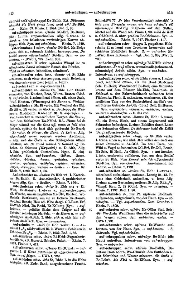 Click to enlarge Page View: Volume 1, Columns 413–414