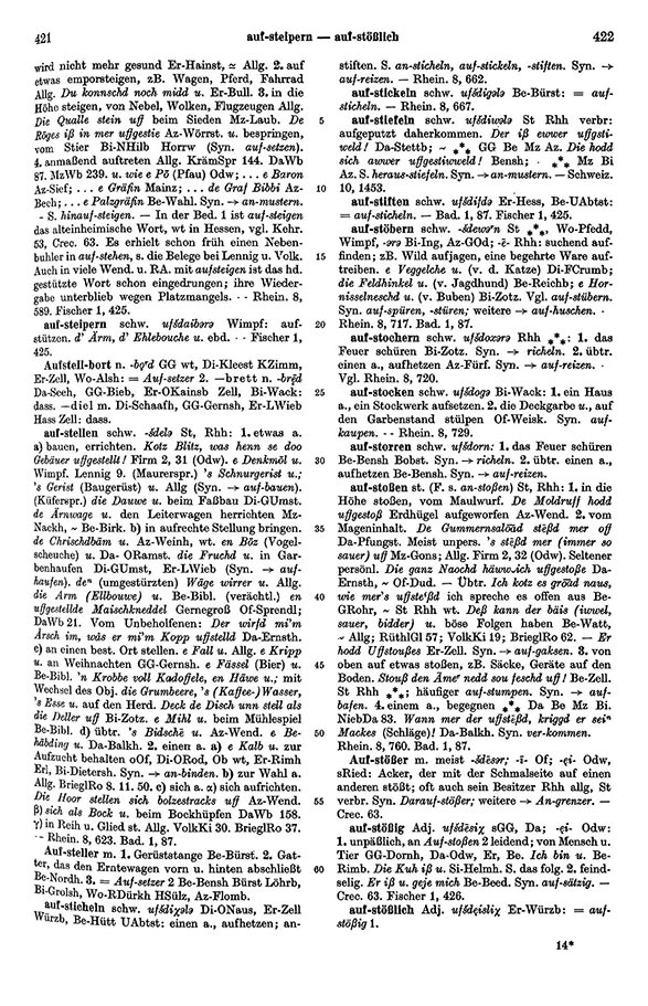 Page View: Volume 1, Columns 421–422