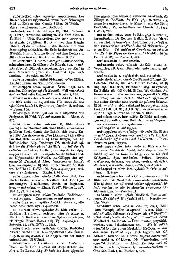 Page View: Volume 1, Columns 423–424
