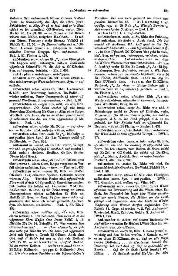 Page View: Volume 1, Columns 427–428