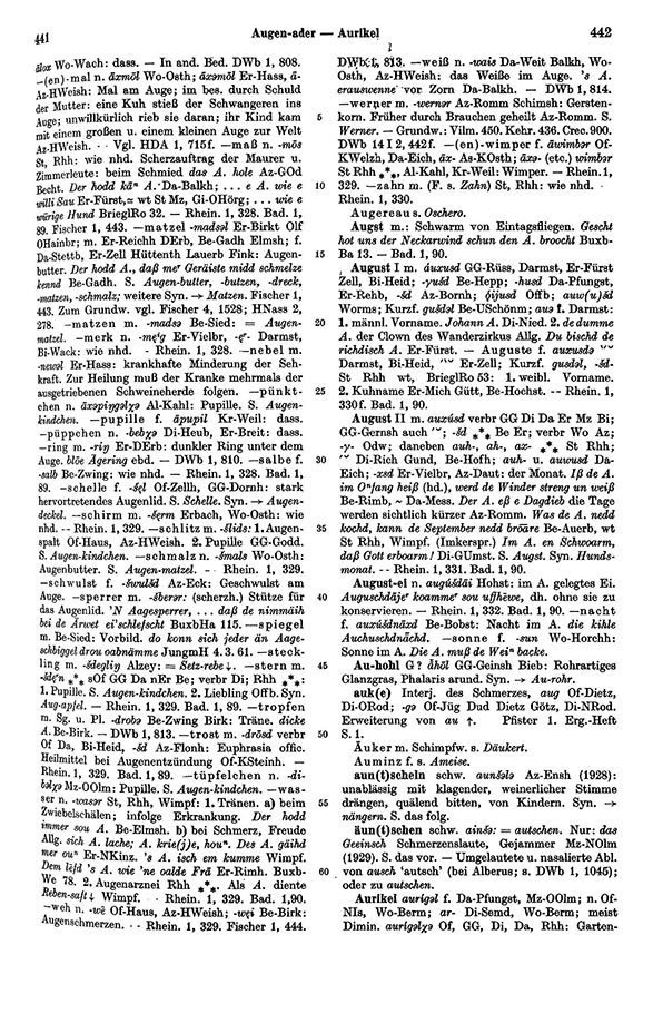 Page View: Volume 1, Columns 441–442