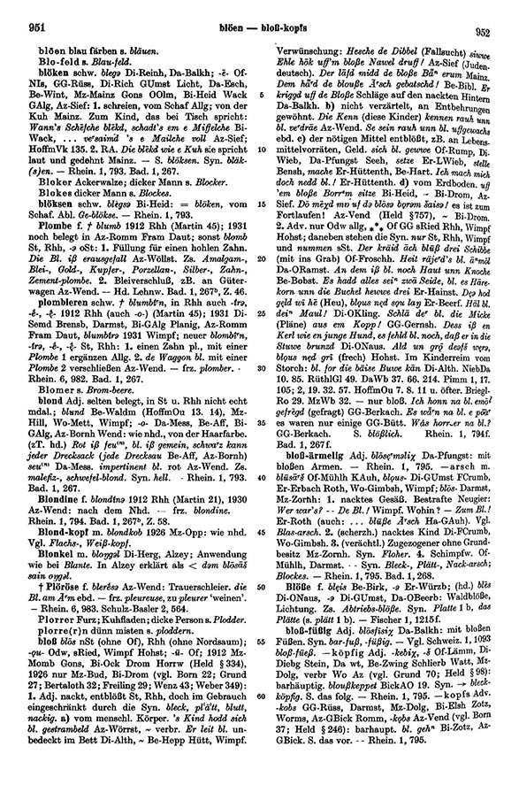 Page View: Volume 1, Columns 951–952