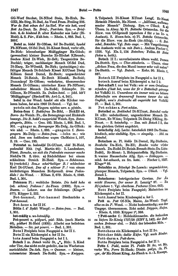 Click to enlarge Page View: Volume 1, Columns 1047–1048