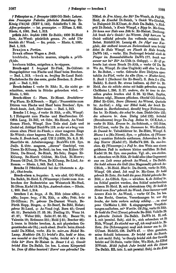 Page View: Volume 1, Columns 1087–1088