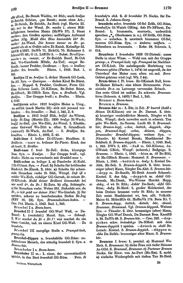 Click to enlarge Page View: Volume 1, Columns 1169–1170