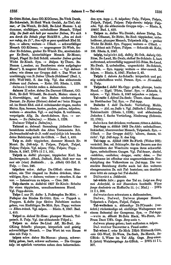 Click to enlarge Page View: Volume 1, Columns 1335–1336