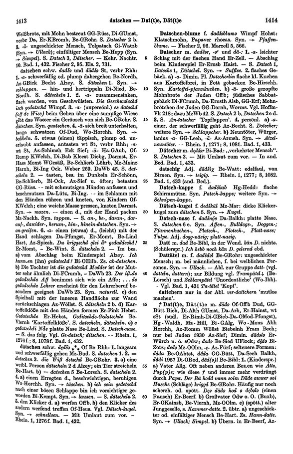 Page View: Volume 1, Columns 1413–1414