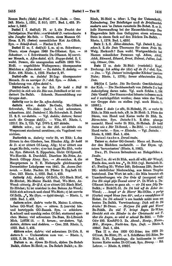 Page View: Volume 1, Columns 1415–1416