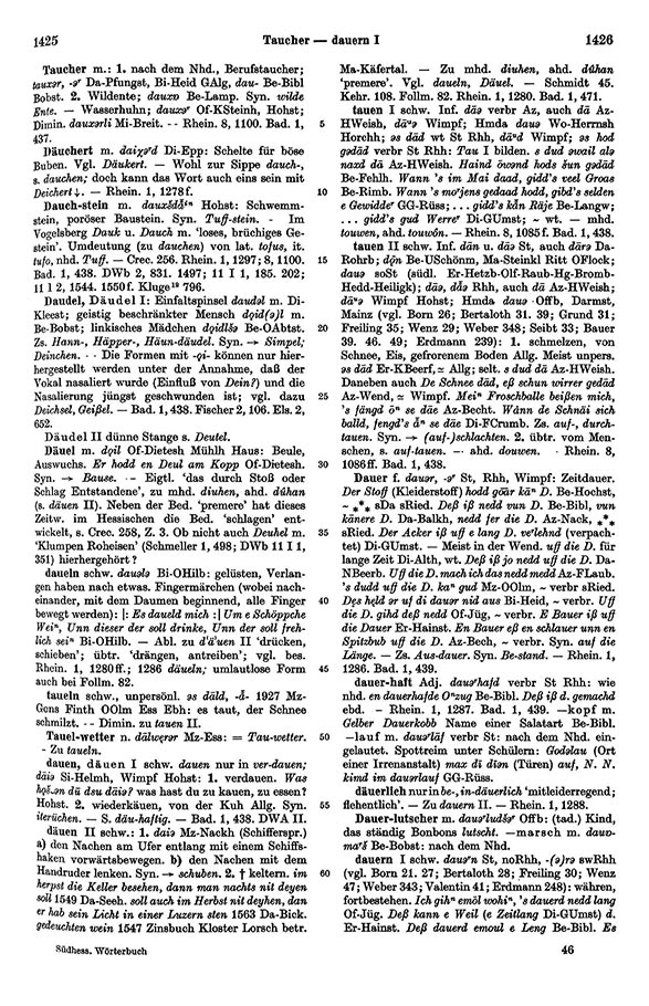 Click to enlarge Page View: Volume 1, Columns 1425–1426