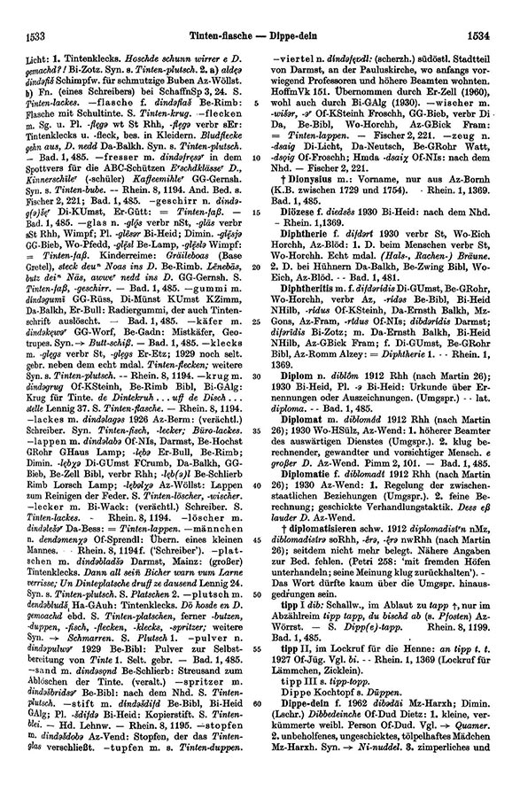 Click to enlarge Page View: Volume 1, Columns 1533–1534