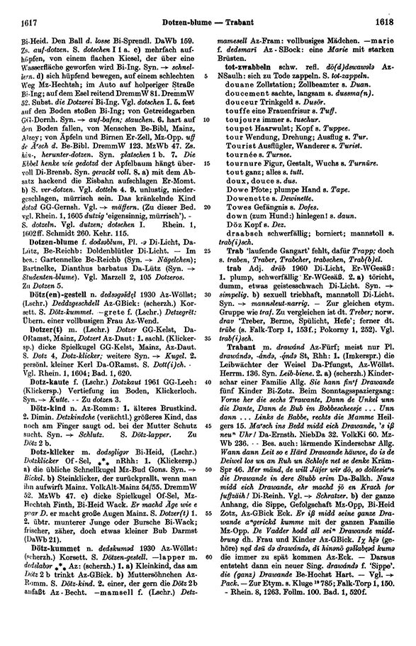Click to enlarge Page View: Volume 1, Columns 1617–1618