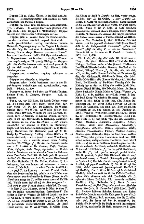 Zum Vergrößern bitte klicken Seitenanzeige: Band 1, Spalten 1853–1854
