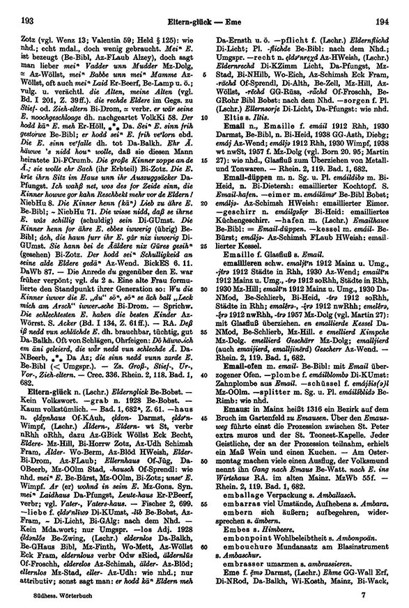 Click to enlarge Page View: Volume 2, Columns 193–194