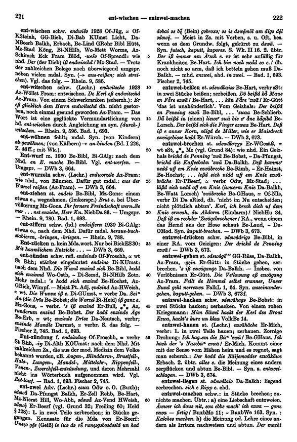 Click to enlarge Page View: Volume 2, Columns 221–222
