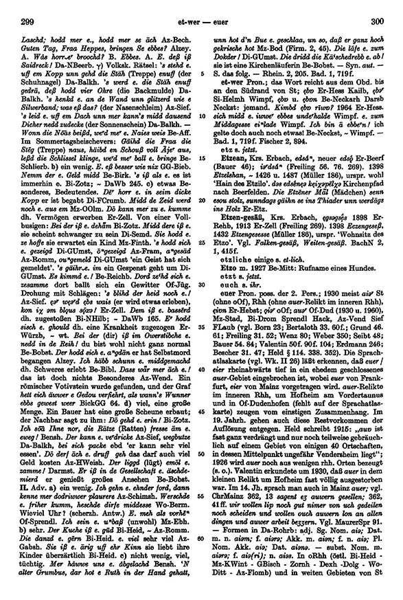 Seitenanzeige: Band 2, Spalten 299–300