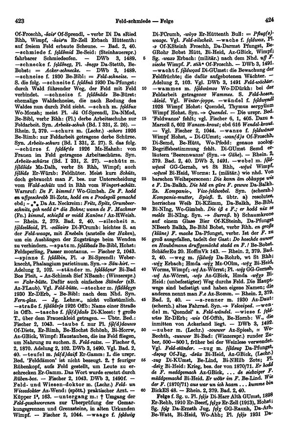 Click to enlarge Page View: Volume 2, Columns 423–424