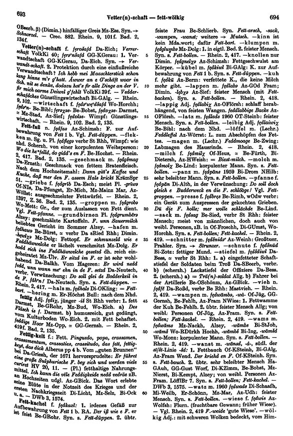 Click to enlarge Page View: Volume 2, Columns 693–694