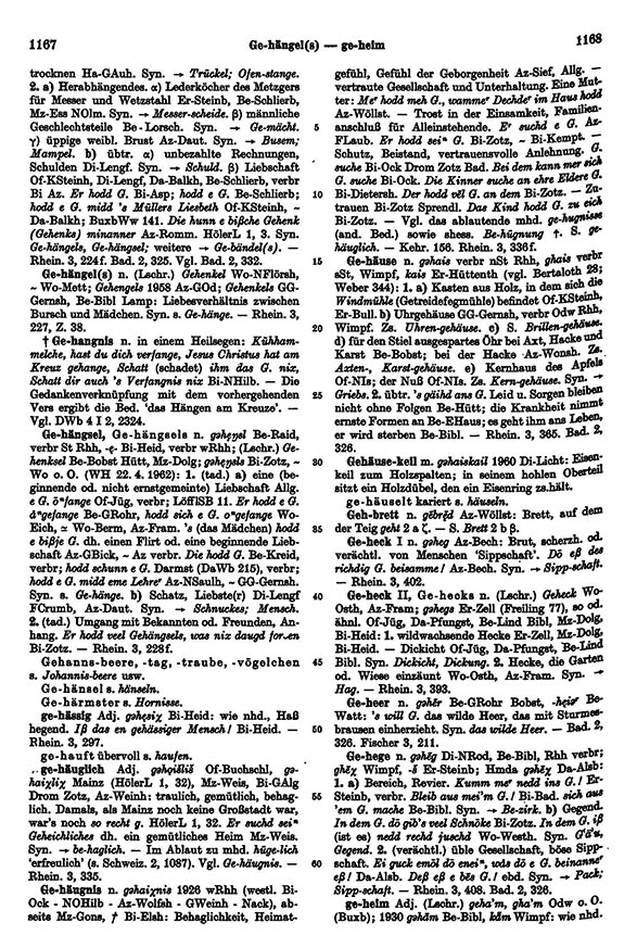 Click to enlarge Page View: Volume 2, Columns 1167–1168